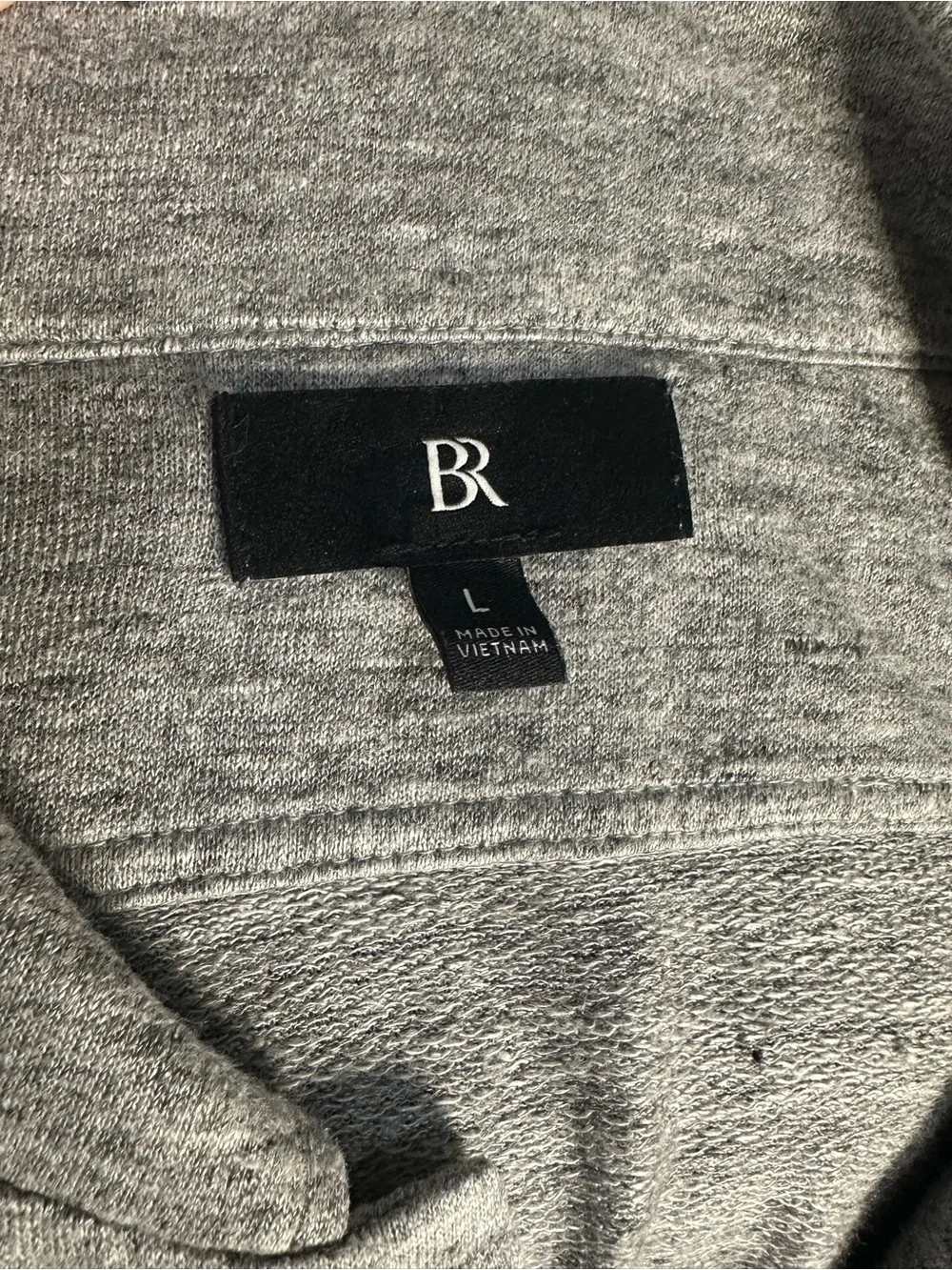 Banana Republic Gray Heather Short-Sleeve Button Down Shirt